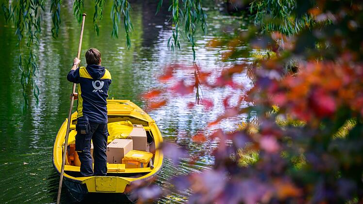 Saisonende der Postzustellung per Kahn im Spreewald