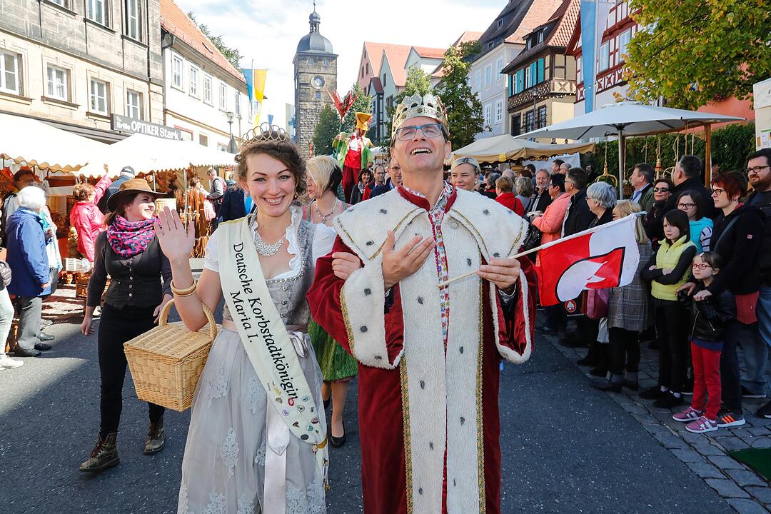 Korbmarkt in Lichtenfels am Samstag