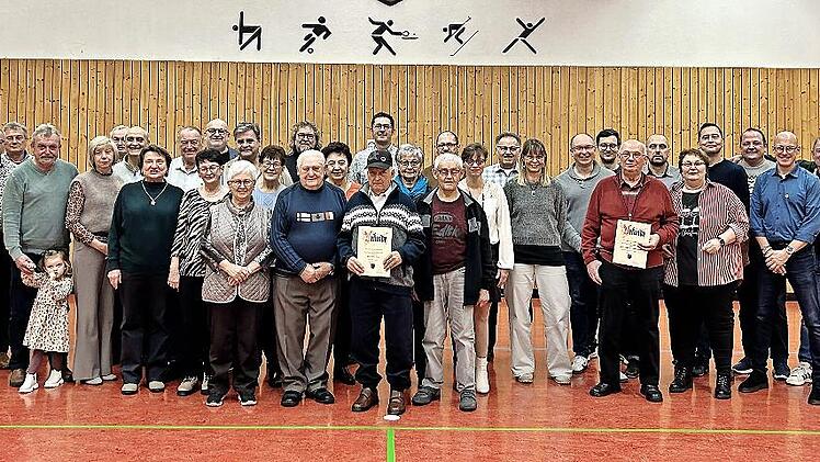 Die geehrten Mitglieder des TSV Windheim.
