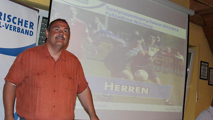 Bernd Reitstetter gab bei der Spielgruppentagung des Kreises Würzburg am Montagabend in Veitshöchheim seinen Rücktritt als Kreisspielleiter des Kreises Würzburg bekannt. Foto: Gerd Ludwig