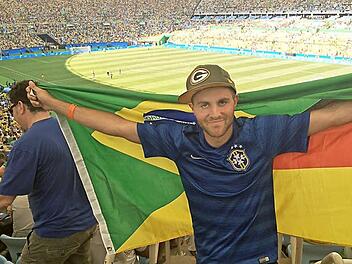 Ein Traum wurde wahr: Johannes Wolf erlebte im weltberühmten Maracana-Stadion von Rio de Janeiro ein Fußball-Halbfinale der olympischen Spiele. Foto: Johannes Wolf