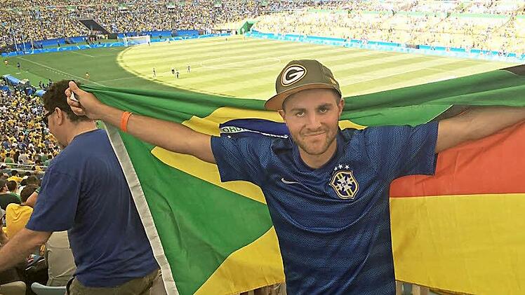 Ein Traum wurde wahr: Johannes Wolf erlebte im weltberühmten Maracana-Stadion von Rio de Janeiro ein Fußball-Halbfinale der olympischen Spiele. Foto: Johannes Wolf