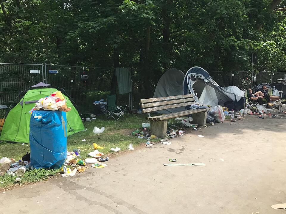 Müllchaos bei Rock im Park 2019: Besucher schmeißen auch Umweltbewusstsein weg