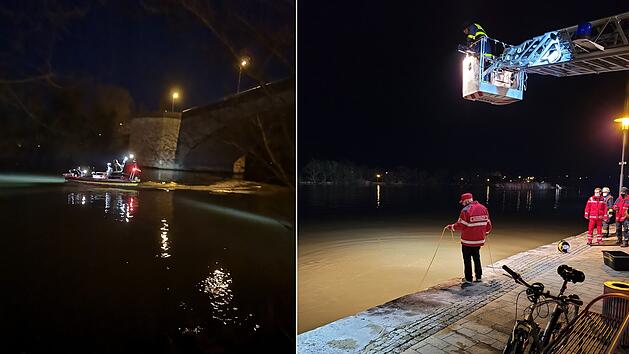 Rettungseinsatz in Kitzingen: Die Feuerwehr wurde alarmiert, weil ein 41-J&auml;hriger in den Main gefallen war.