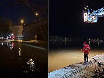 Rettungseinsatz in Kitzingen: Die Feuerwehr wurde alarmiert, weil ein 41-Jähriger in den Main gefallen war.