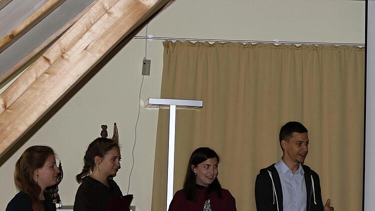 Diese Vierergruppe gab einen Überblick über den Ort Gleusdorf im Allgemeinen. Helmut Will