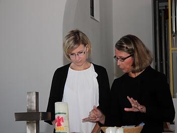 Die neue Geschäftsführerin der Kindertagesstätten, Sabine Hagen (links), mit Pfarrerin Nina Nina-Dorothee Mützlitz Fotos: Richard Sänger