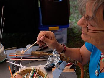 Die Glasdreherei von Eva Sauer aus Hammelburg.  Fotos: Gerd Schaar