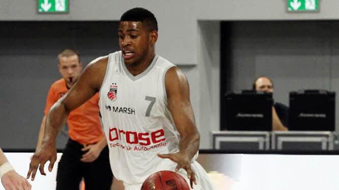 Ryan Thompson war in Trier mit 17 Punkten Bambergs treffsicherster Akteur. Foto: sportpress