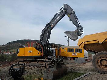 Erschließung des Neubaugebiets Haiger II in Sulzthal  Foto: Gerd Schaar/Archiv