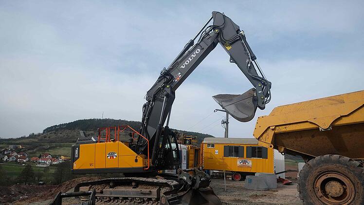 Erschließung des Neubaugebiets Haiger II in Sulzthal  Foto: Gerd Schaar/Archiv