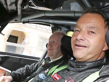 Die Vorjahressieger Rudi Reindl und Michael Ehrle starten in Ebern im ehemaligen WM-Mitsubishi von Tommi M&auml;kinen.  Foto: privat