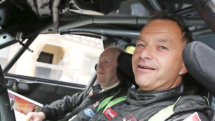 Die Vorjahressieger Rudi Reindl und Michael Ehrle starten in Ebern im ehemaligen WM-Mitsubishi von Tommi M&auml;kinen.  Foto: privat