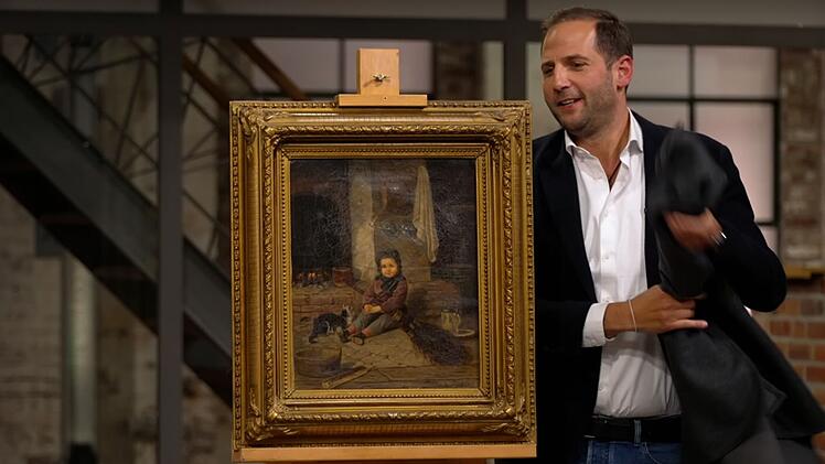 "Oooh", reagierte Liza Kielon, als Julian Schmitz-Avila Majas Gem&auml;lde im H&auml;ndlerraum enth&uuml;llte. Aber die H&auml;ndler waren zur&uuml;ckhaltend. Als Schmitz-Avila mit 150 er&ouml;ffnete, &uuml;berbot er sich gleich mit 200 selbst, weil die anderen schwiegen. Walter Lehnertz lehnte ab: "Das ist nix f&uuml;r mich, das ist zu d&uuml;ster."