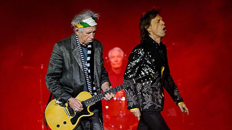 Die Rolling Stones im Münchner Olympiastadion.