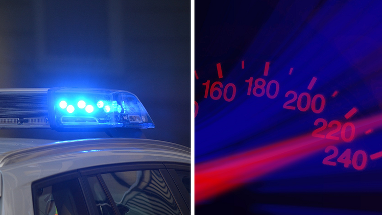 Die Verfolgungsjagd führte von Mainz bis Wiesbaden, wo sie mit einem Unfall endete.