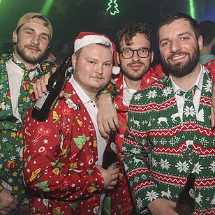 Partystimmung an Heiligabend