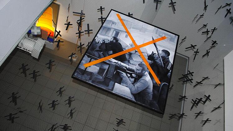 Ulrich Köditz: Two secondsto paradise? Öl auf Leinwand, 120 x 100 cm.  Fotos: Carolin Herrmann