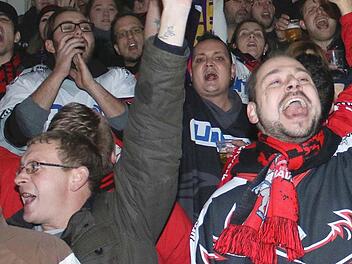 Zahlreiche und lautstarke Unterstützung der Fans - das erhofft sich der ESC Haßfurt. Um die Halle zu füllen, bietet der Verein eine neue Dauerkarte für die Play-offs an.  Foto: Ralf Naumann