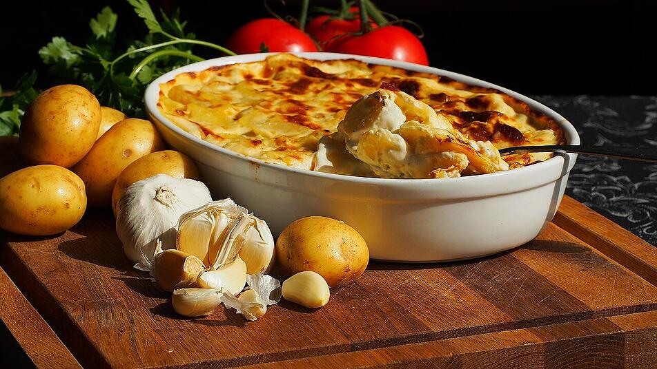 Vegetarisches Kürbis-Kartoffel-Gratin - einfach lecker! Vegetarisches Kürbis-Kartoffel-Gratin - einfach lecker!