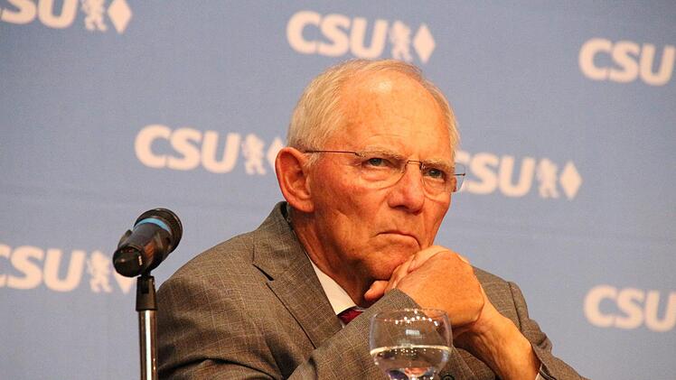Wolfgang Schäuble in Coburg Foto: Oliver Schmidt