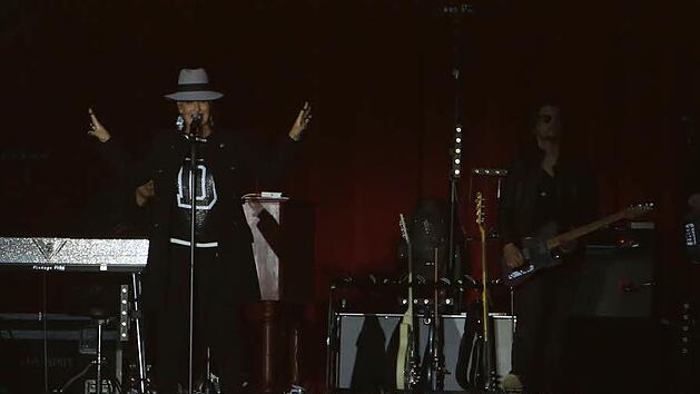 Mit Hut und ganz viel Gef&uuml;hl: Sarah Connor begeisterte bei ihrem Konzert vor knapp 7000 Besuchern auf dem Coburger Schlossplatz. Foto: Barbara Herbst