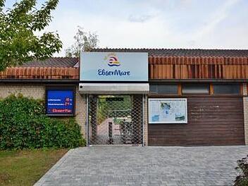 Der Eingang zum Freibad "Ebsermare" Foto: Stadtwerke Ebermannstadt