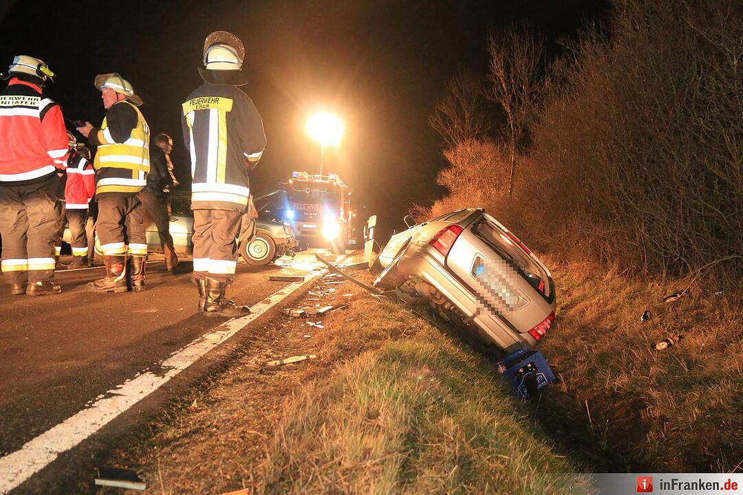 Kollision bei Ebrach: Zwei Verletzte