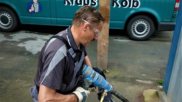 Markus Kraus bei der Arbeit. Foto: privat