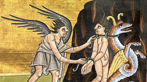 Ausschnitt aus der "Bamberger Apokalypse" Foto: Staatsbibliothek Bamberg