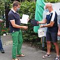 Die beiden Männer aus Bergamo sind den Bambergern dankbar und brachten Geschenke aus Italien mit. Foto: Amt für Bürgerbeteiligung, Presse- und Öffentlichkeitsarbeit/Anna Lienhardt