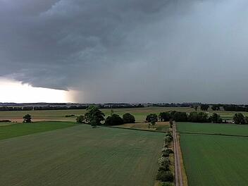Regen und Gewitter &uuml;ber Brandenburg