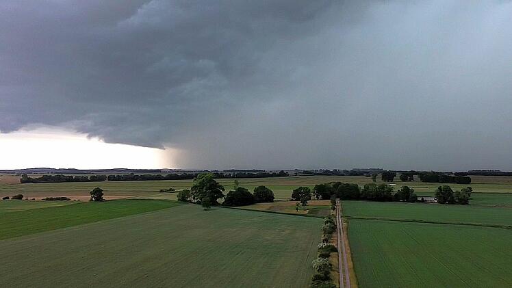 Regen und Gewitter &uuml;ber Brandenburg
