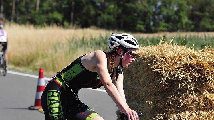 Inka Sch&auml;fer aus Mainleus startete in der Regionalloga f&uuml;r den SV Bayreuth, hier an der Wendestelle bei Waldau.  Fotos: Karl Heinz Weber