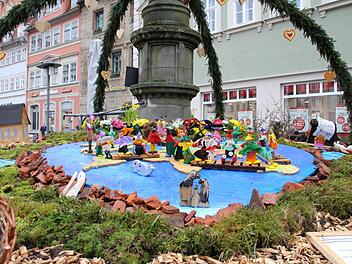 "Unsere Welt" war das Motto am Spenglersbrunnen am Marktplatz.Foto: Julian &Uuml;belhack