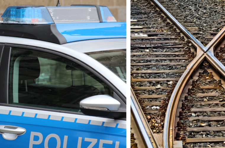 Neustadt bei Coburg: Zu Fuß auf Bahngleisen unterwegs - Frau (35) löst Gleissperrung aus