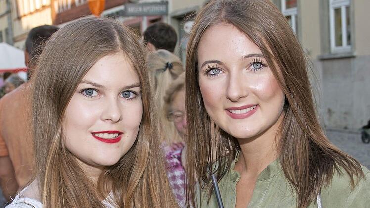 Anna Hofmann (rechts) aus Knetzgau und Mia Dütsch aus Westheim