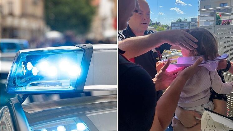 M&uuml;nchner Feuerwehr befreit M&auml;dchen aus Klobrille