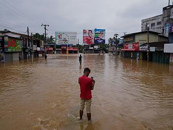 Überschwemmungen in Sri Lanka