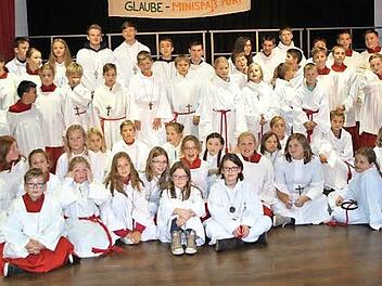 Gruppenfoto der Minis in der Eggerbachhalle  Fotos: Mathias Erlwein