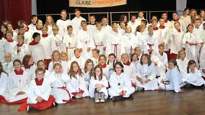 Gruppenfoto der Minis in der Eggerbachhalle  Fotos: Mathias Erlwein