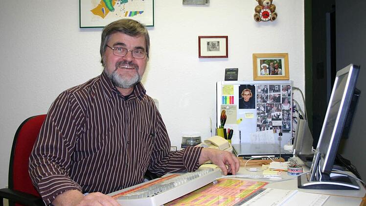 Klemens Albert am Arbeitsplatz im heimischen Kraisdorf. Foto: FT-Archive