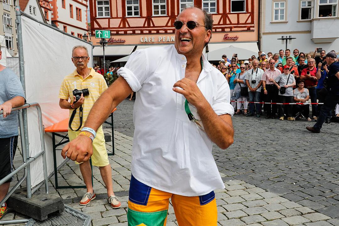 Beim großen Sambaumzug in Coburg ging es heiß her.