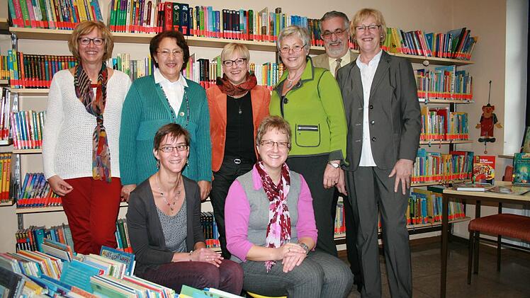 Das Büchereiteam aus Burkardroth