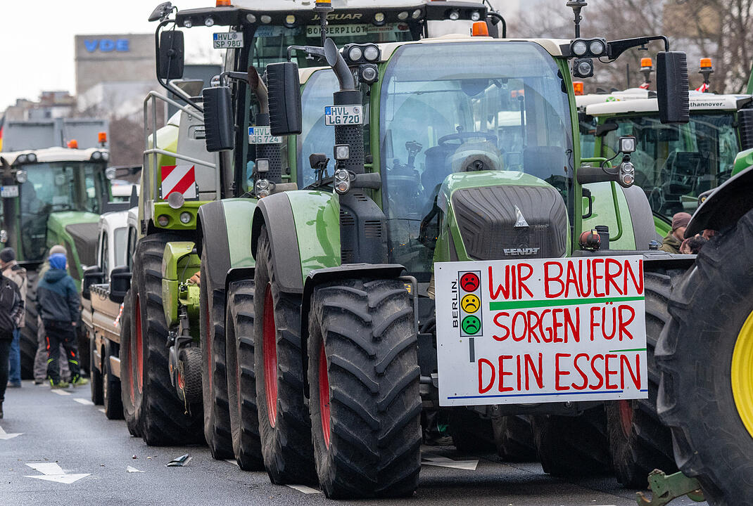 Bauernproteste - Großkundgebung in Berlin