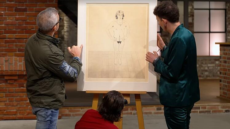 Verk&auml;ufer Josef Ohlert wollte eine Radierung des britischen K&uuml;nstlers David Hockney verkaufen.