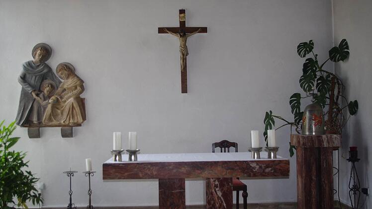 In der Kiga-Kapelle St. Josef.