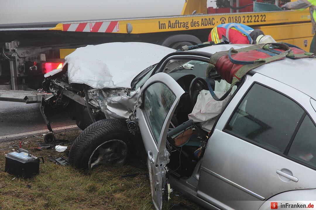 Mehrere Verletzte nach Unfall bei Ermershausen