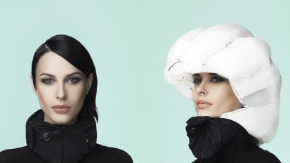 Hövding heißt der unsichtbare Fahrradhelm, der als Kragen um den Hals getragen wird und beim Sturz vor Verletzungen schützt.