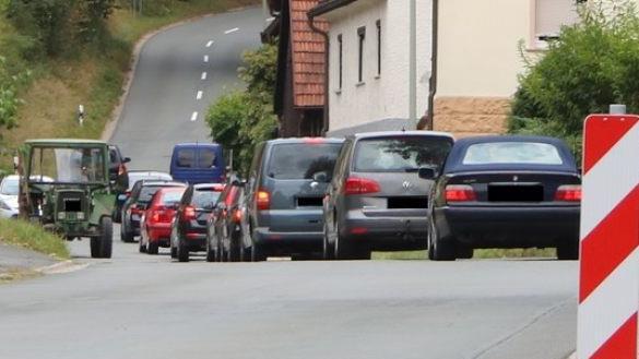 Von  Fölschnitz in Richtung See war am Freitagnachmittag einiges unterwegs. Foto: Jürgen Gärtner
